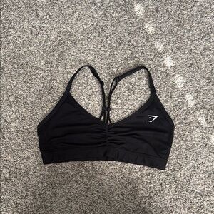 Gymshark Black Racerback Sports Bra